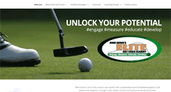 Desktop Screenshot of elitegolfcoach.com